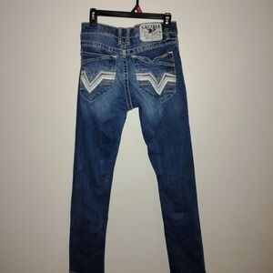 Buckle Blue Slim Men Jeans